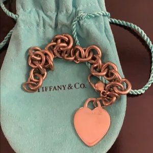 Tiffany heart charm bracelet